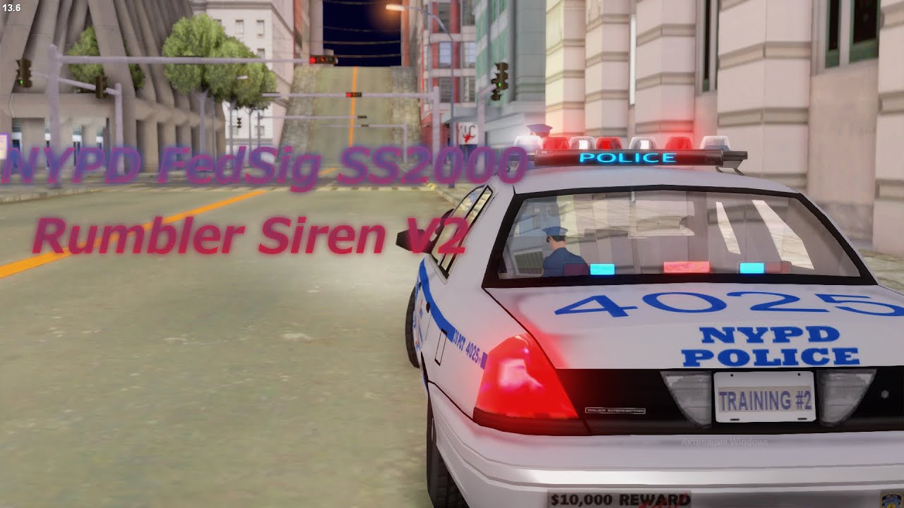 NYPD FedSig SS2000 Rumbler Siren V2 [Sirens] [SAMP]