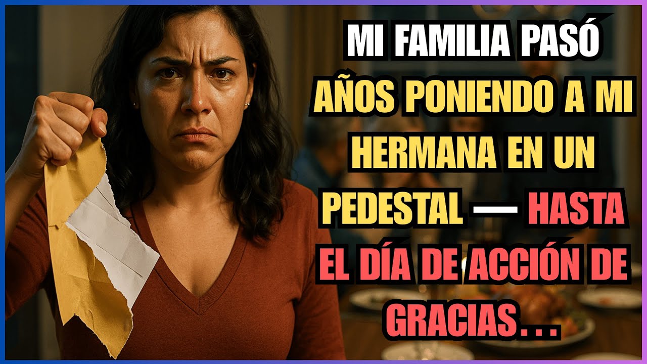 Mi familia pasó años poniendo a MI HERMANA EN UN PEDESTAL — hasta el Día de Acción de Gracias….