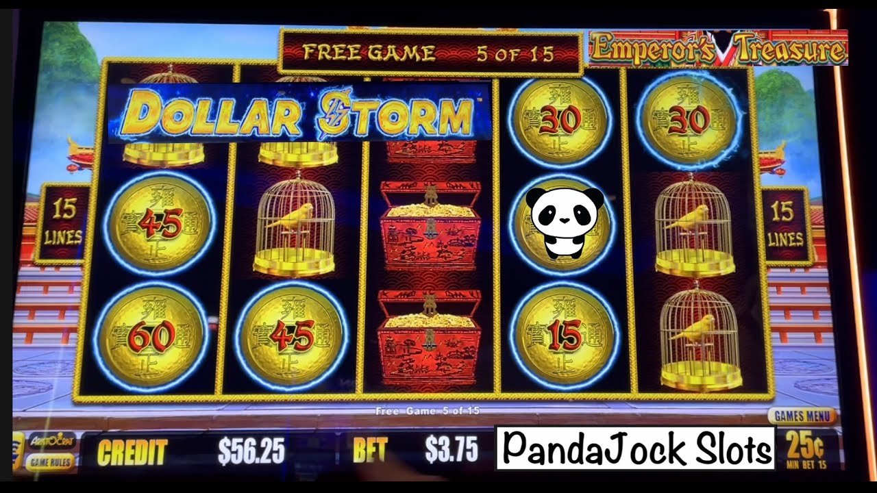 Back to back bonuses on Dollar Storm, Emperor&rsquo;s Treasure