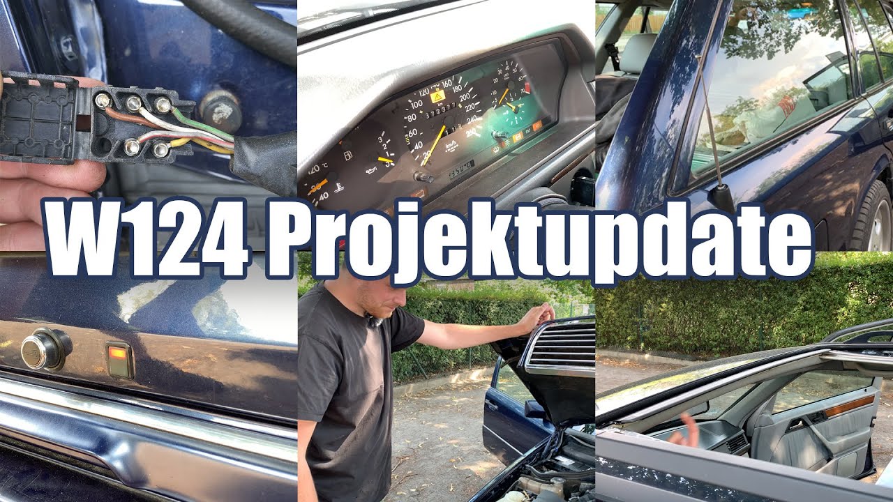Neues vom Dicken! W124 E320 Schiebedach, Zuziehhilfe, Antenne, Infrarotschließung reparieren