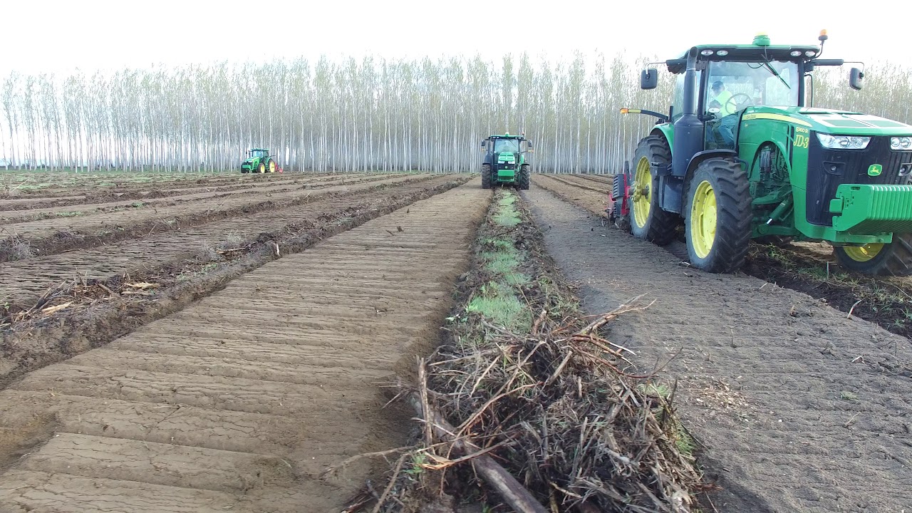 Prinoth subsoiler, rotovator RF800, AHWI, John Deere, recultivation