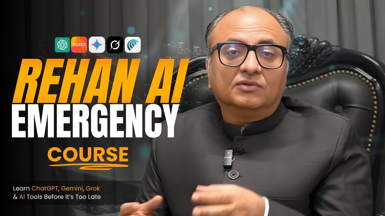 Rehan AI Emergency Course | Learn AI Before It’s Too Late