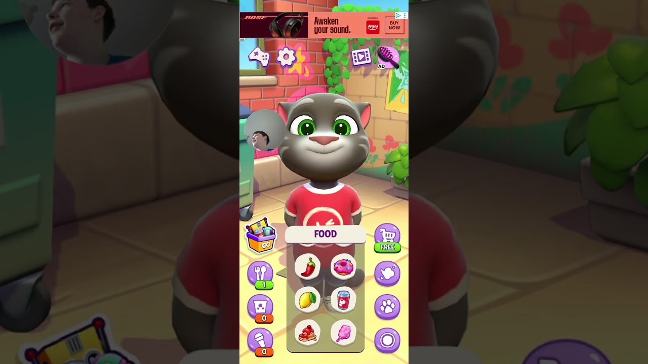 Me plays  talking tom  part 3 