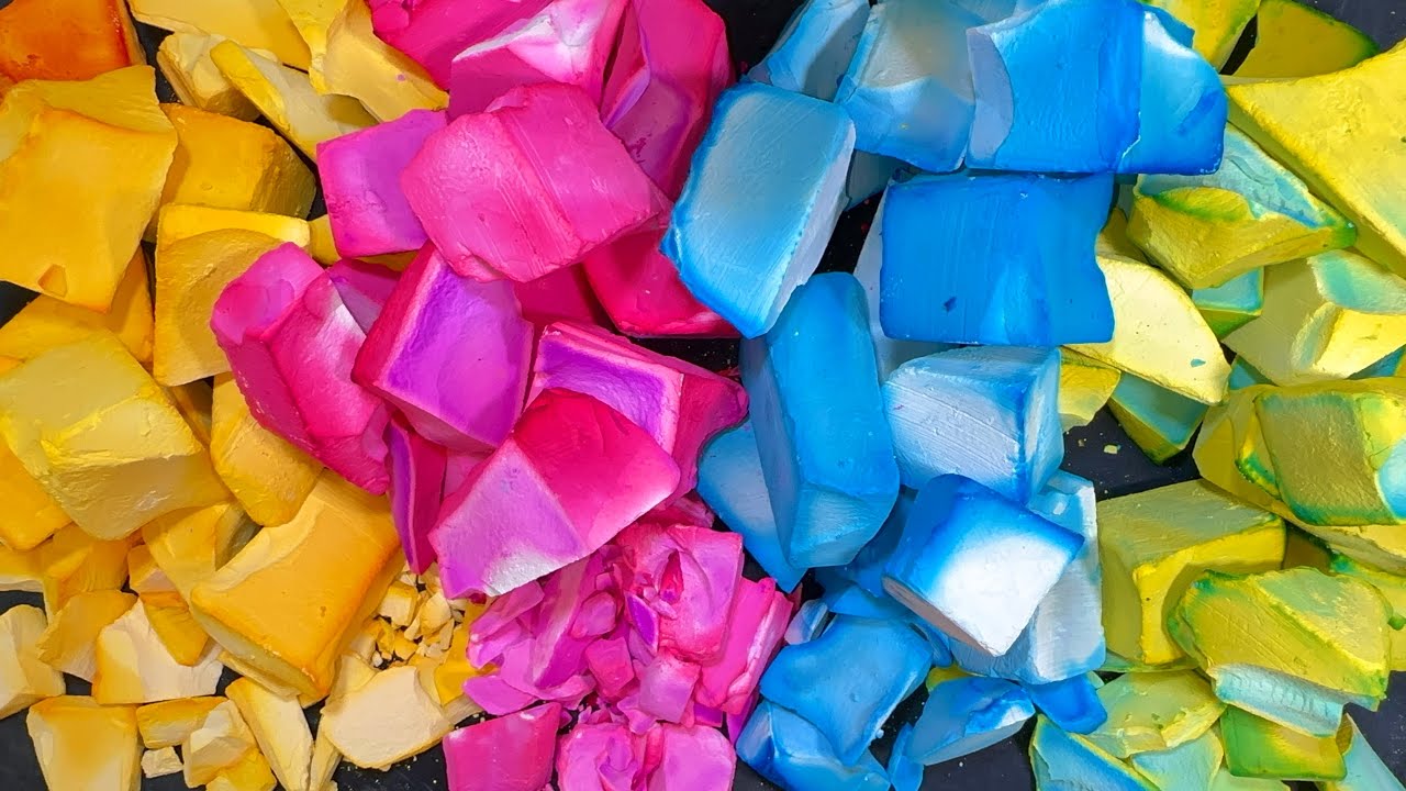ASMR / Crunchy Colorful Chunks / Happy Birthday @SuhanaShaikh-ro3vv