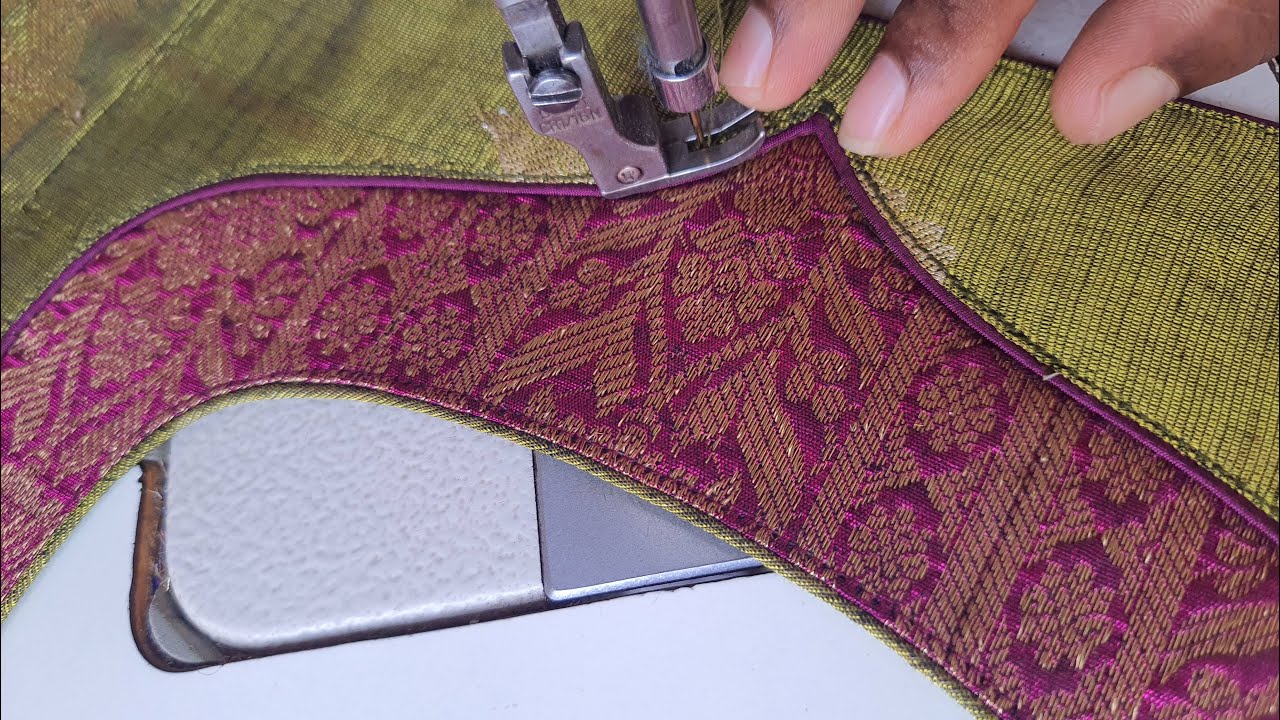 tailoring beginners simple method neck design || easy patchwork blouse design 964.mp4