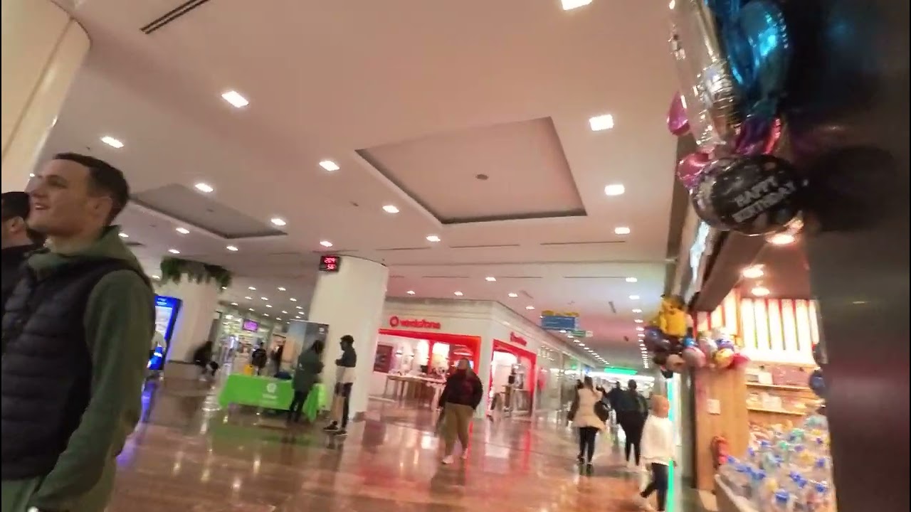 Walk around a shopping Mall in Algeciras, Andalucia, Spain. 2024.