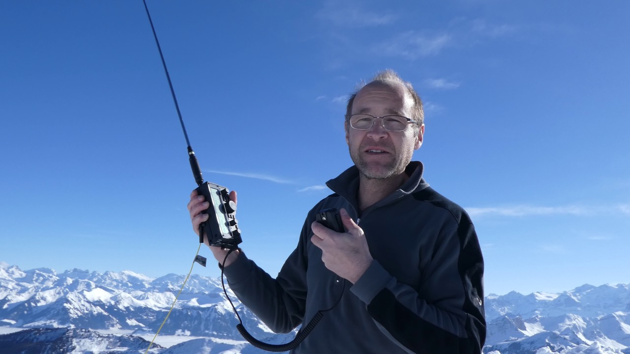 40m-QSO's von HB9NBG bei der SOTA-Aktivierung vom Fürstein, HB/OW-016 am 13.2.2017