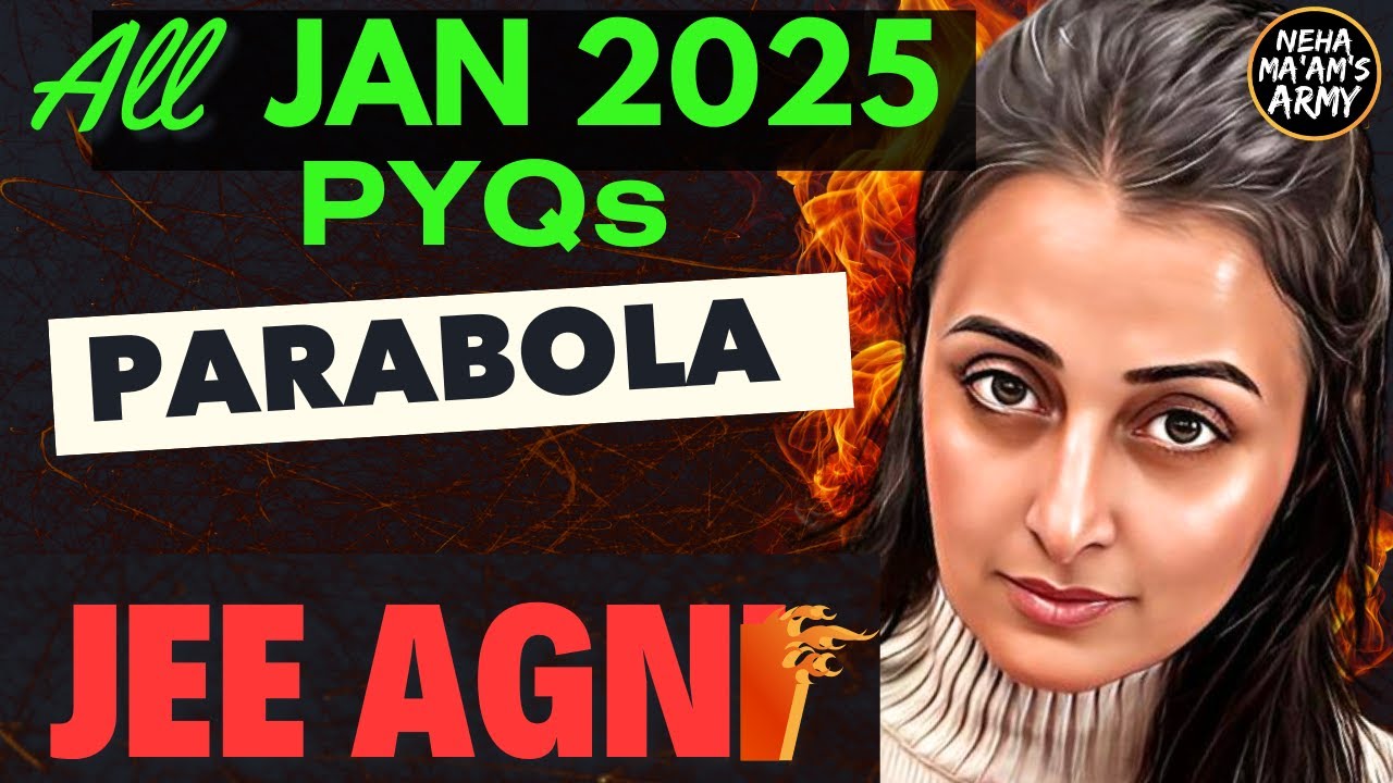 AGNI SERIES PARABOLA ALL 250 PYQs JAN 2025| NEHA AGRAWAL MATHEMATICALLY INCLINED|JEE MAINS