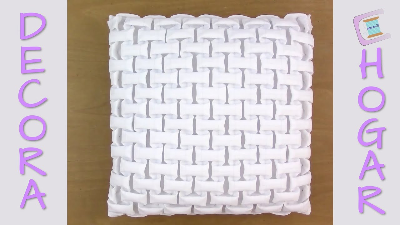 🌺Cojín Drapeado Ladrillos🌺  SMOCKING CUSHION-CAPITONE-FABRIC MANIPULATION
