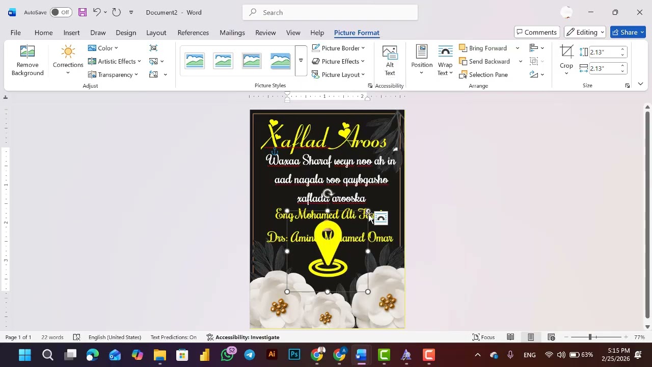 Sidee loo sameeyaa Invitation inagoo isticmaalayna Microsoft Office Word