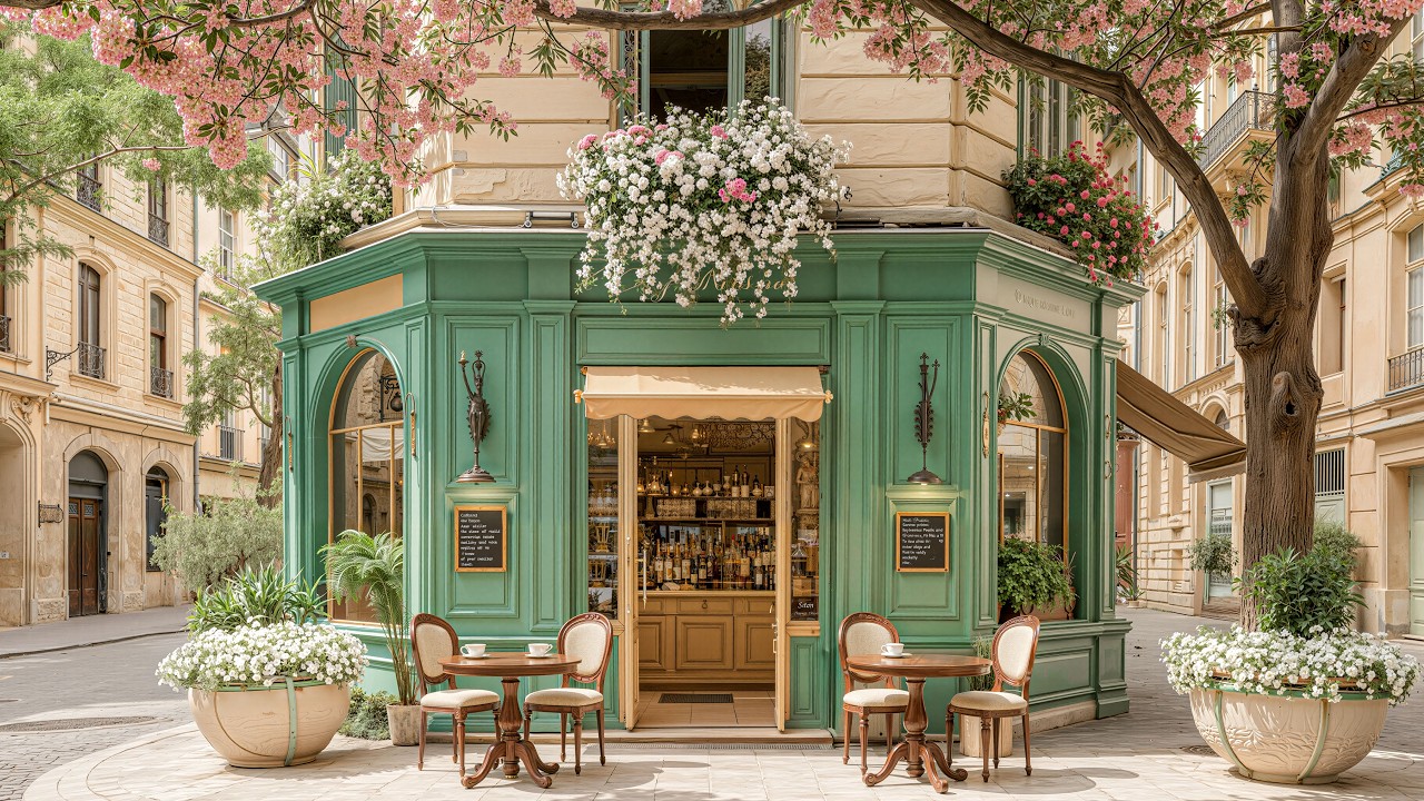 Cozy Morning Café Jazz ☕  Outdoor Views and Gentle Jazz for Work, Study and Relaxation