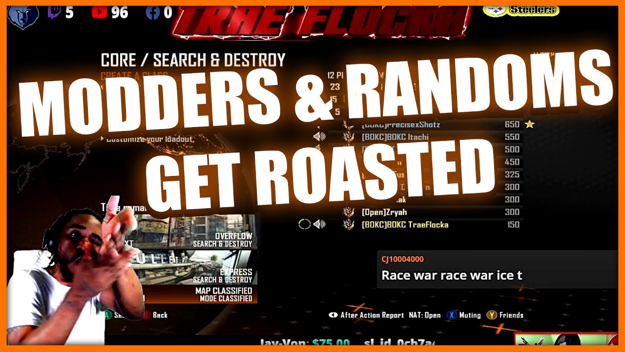HILARIOUS ARGUMENTS! COD BLACK OPS 2! FLOCKA VS MODDERS & RANDOMS! #BOKC #GOMFSFB