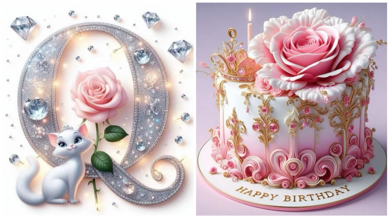 🥰A to Z✨ beautiful alphabet 💫letter and cake choose your😍name alphabet😘