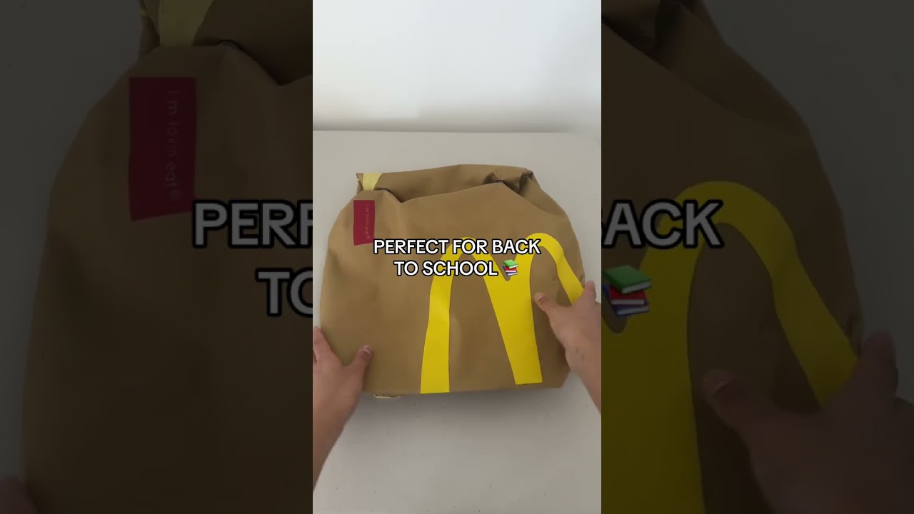 Mcdonalds backpack trend goes viral #mcdonalds