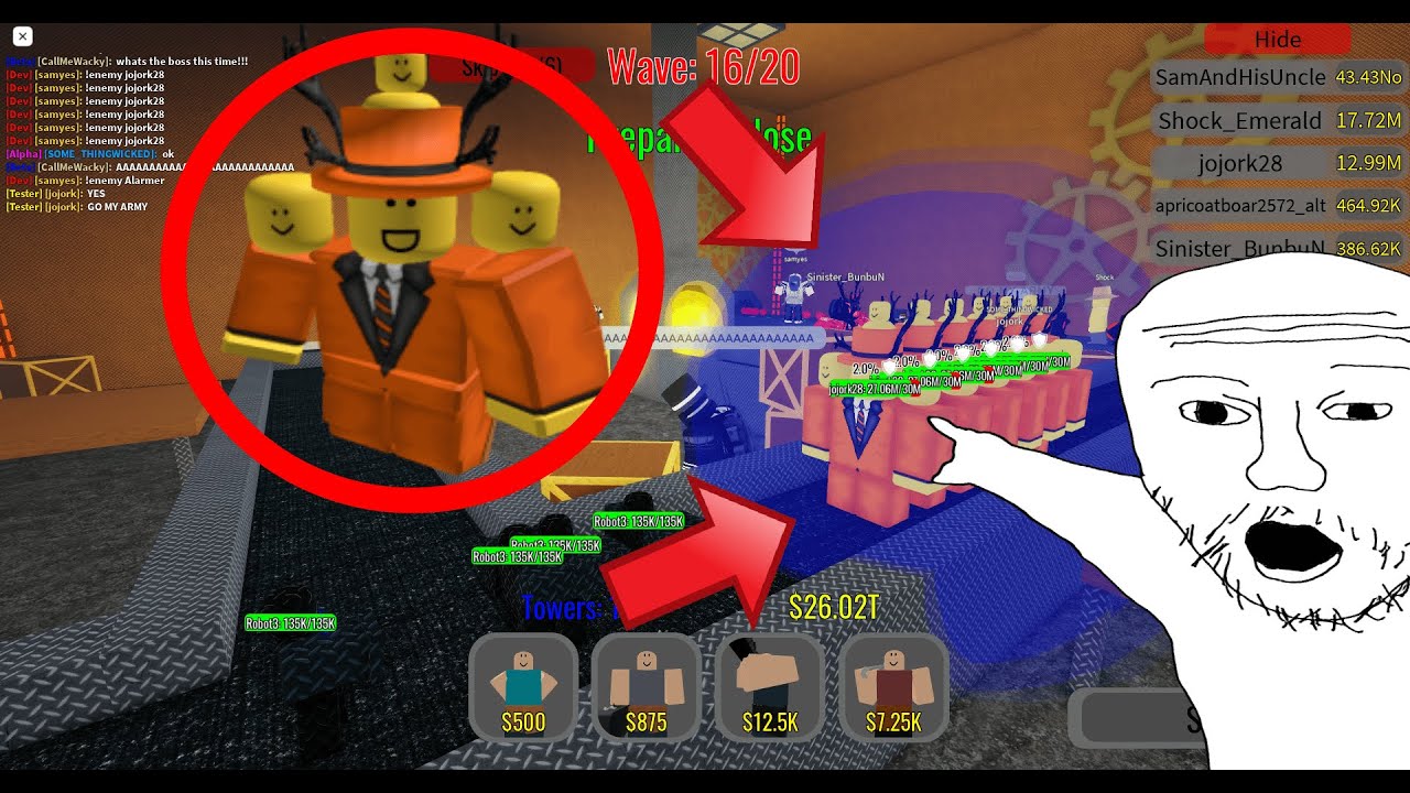 adventure tower defense ADMIN ABUSE (ft. jojork28)