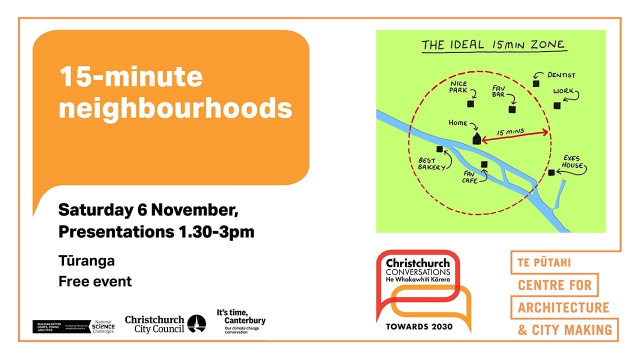 15 minute neighbourhoods (Christchurch Conversations: Towards 2030)