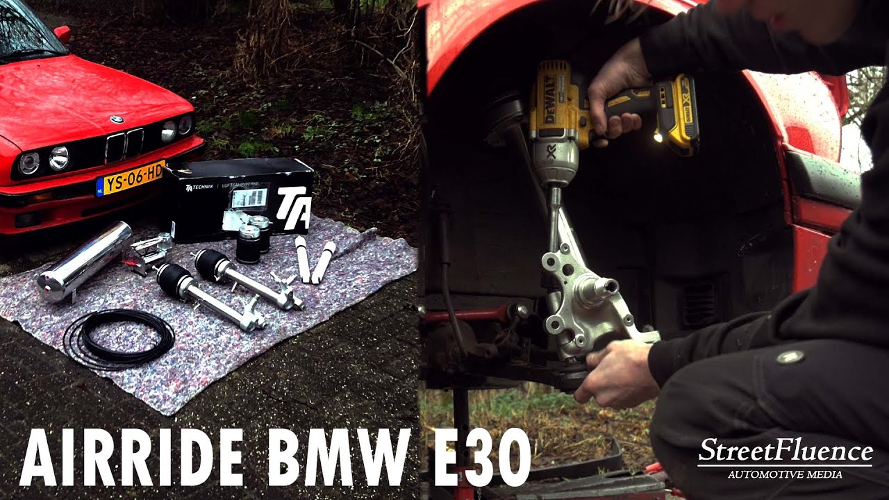 INSTALLING AIRRIDE ON THE BMW E30 | Streetfluence