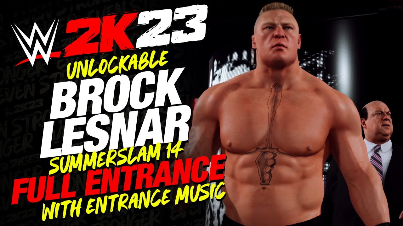 WWE 2K23 BROCK LESNAR 14 ENTRANCE - #WWE2K23 BROCK LESNAR SUMMERSLAM 2014 FULL ENTRANCE