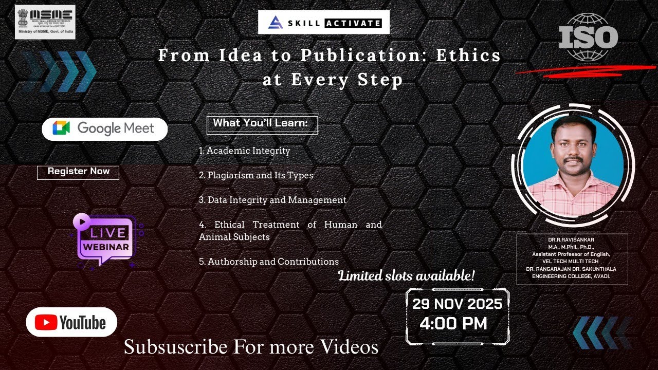 From Idea to Publication: Ethics at Every Step