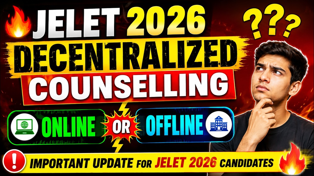 West Bengal Jelet 2026 Decentralized Counselling notice #jelet2026 #wbjee #decentralizedcounselling