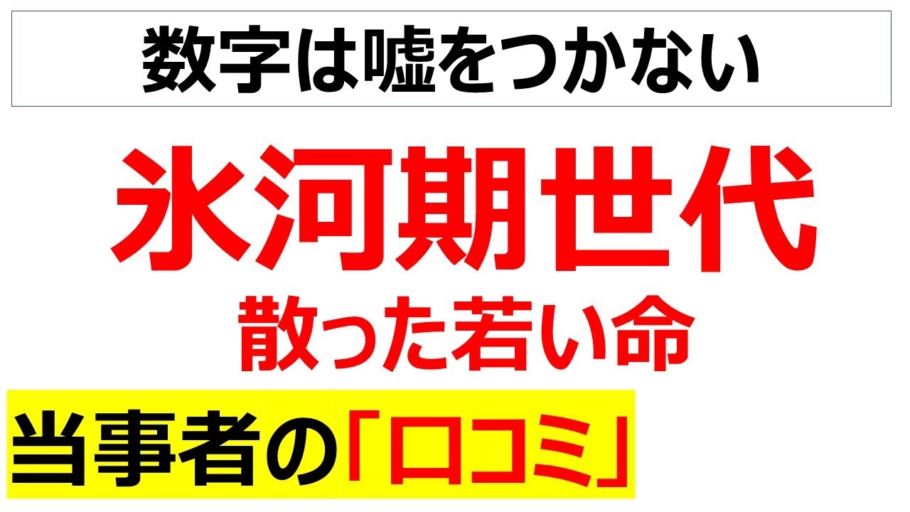 [社会はミスをした]氷河期世代の口コミを20件紹介します