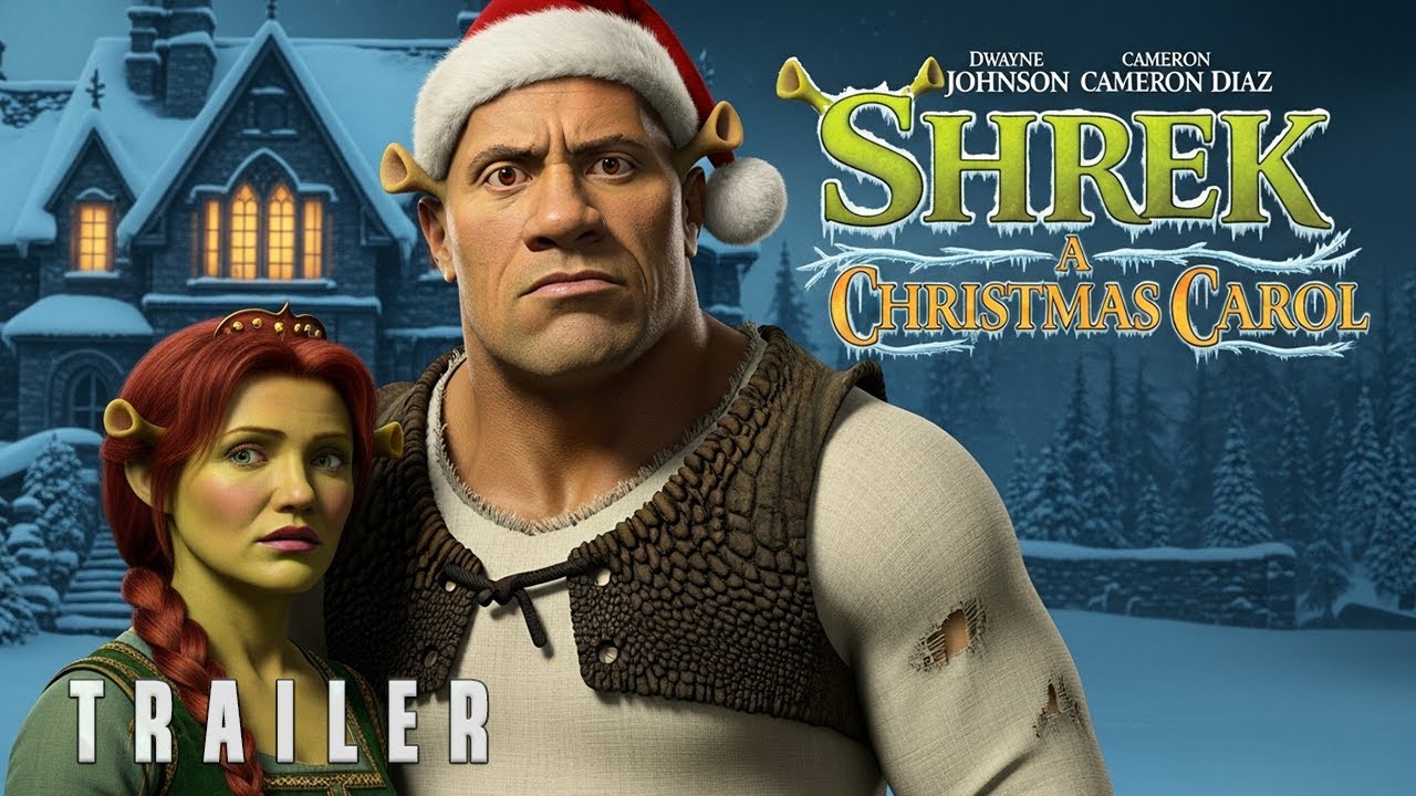 SHREK: A CHRISTMAS CAROL (2025) &ndash; First Trailer | Dwayne Johnson, Cameron Diaz