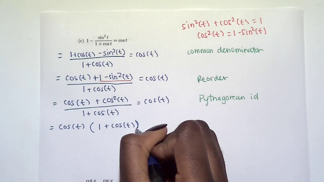 5.1 part 3 - Fundamental Trigonometric Identities