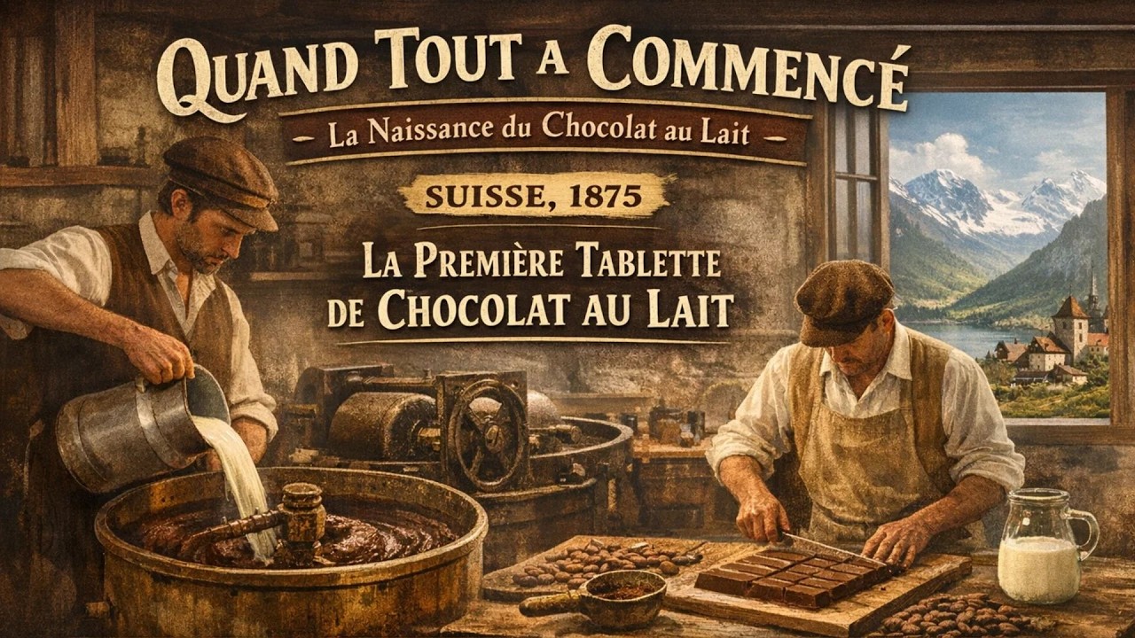 Comment a été fabriquée la première tablette de chocolat au lait en Suisse en 1875