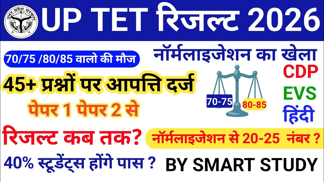 UP TET Result 2026: Final Answer Key, Result Date और Score Analysis