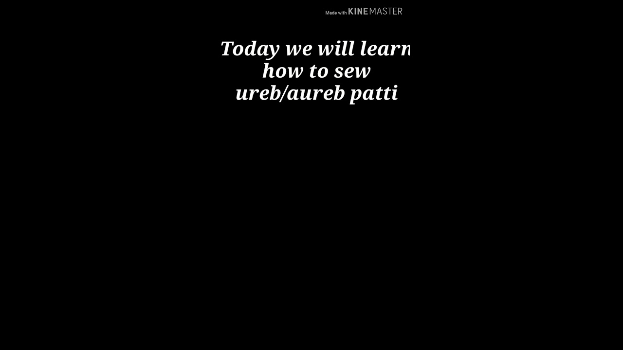 How to sew ureb/aureb Patti..aureb patti kaise jode