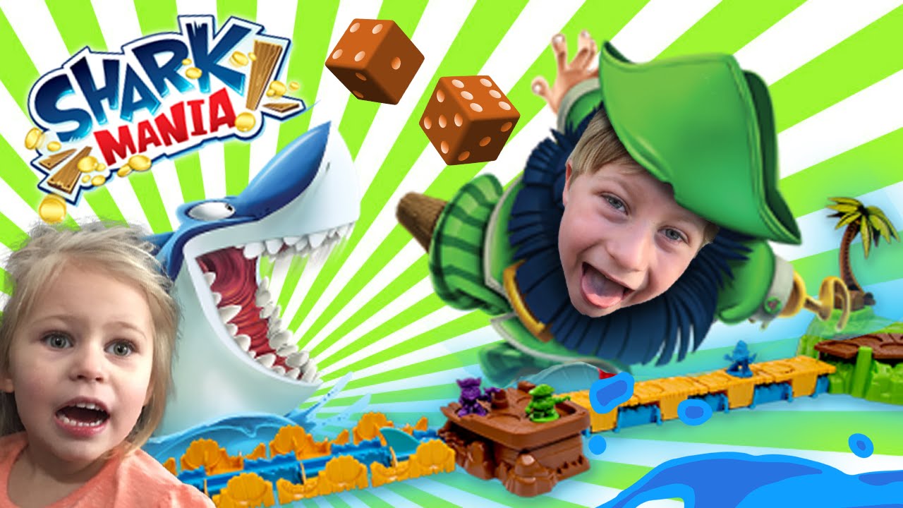 SHARK MANIA Game + Lego Duplo Batman, Disney Pirate Jake & Miles Tomorrowland Shark Mania Game Play