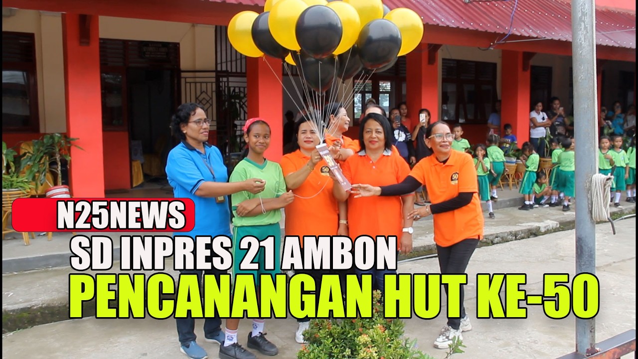 PENCANANGAN HUT KE 50 SD INPRES 21 AMBON