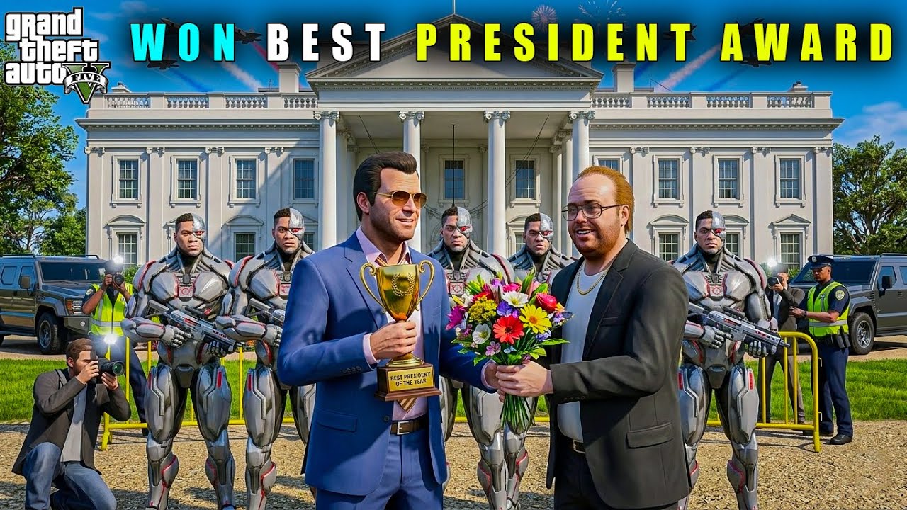 GTA 5 : MICHAEL WON BEST PRESIDENT OF THE YEAR AWARD || BB GAMING