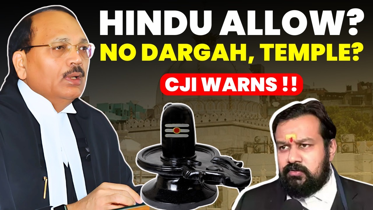 HINDU ALLOWED?......NOT A DARGAH BUT SHIV TEMPLE....CJI WARNS!! #supremecourtofindia #hindutemple