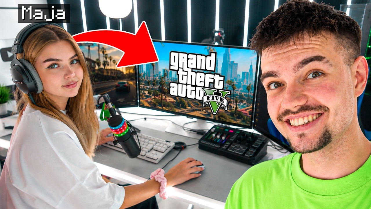 UCZĘ MAJĘ GRAĆ w GTA 5! *pierwszy raz*