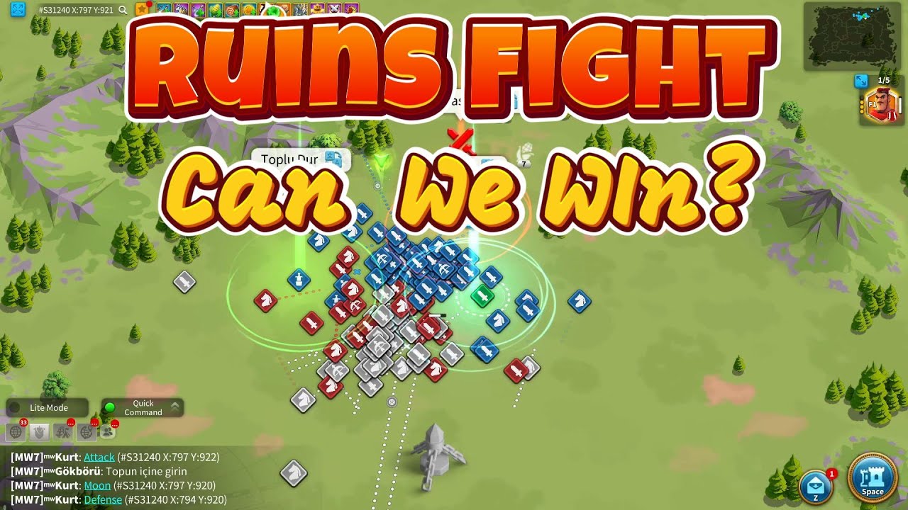 First Ruins FIght Of KvK 3 In Rise Of Kingdoms