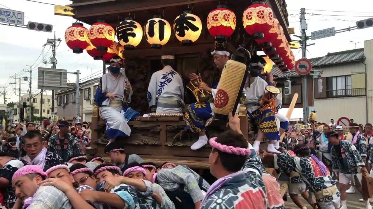 佐原の大祭　のの字まわし　Festival in Japan
