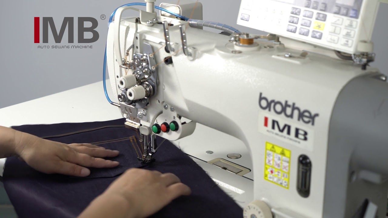 MB5002B BR T8452C405 PROGRAMMABLE TWIN NEEDLE SEWING MACHINE WITH AUTO TRIMMER