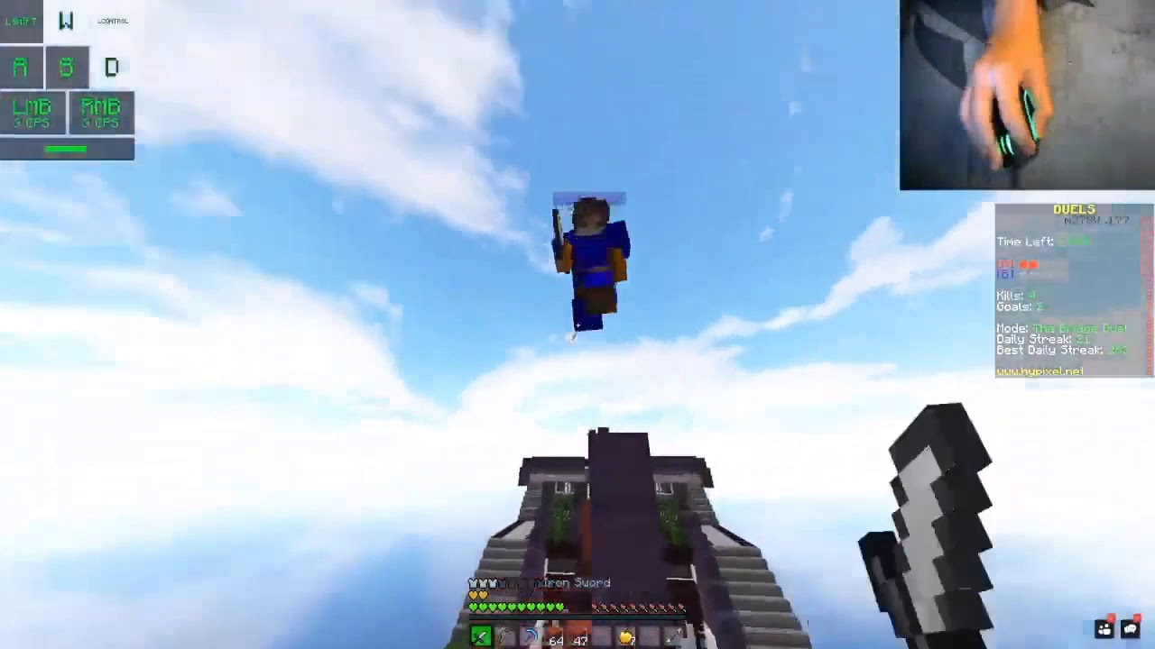 I was in Cheetahh's Stream and also he mocks me because I built a tower.
