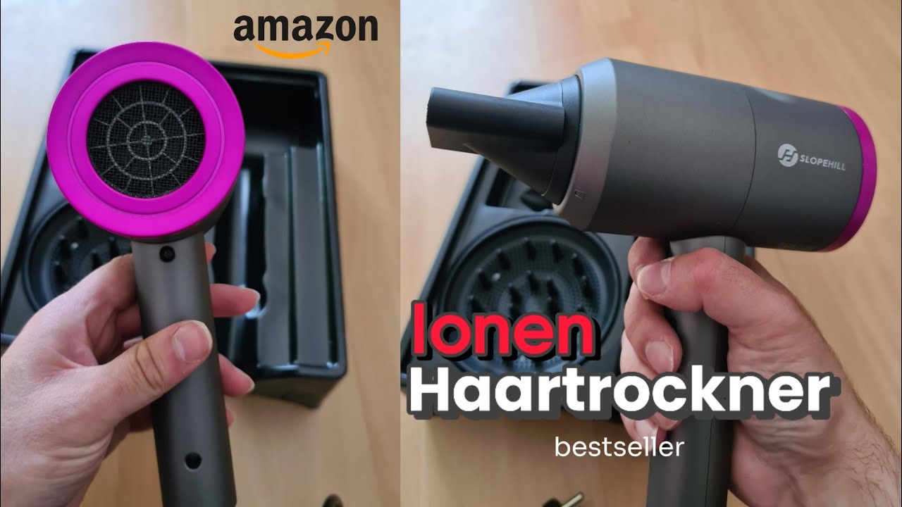 Lonen Föhn AC Motor 1800W Haartrockner,Slopehill Schnelltrocknen Hair Dryer,Salon Haarfön