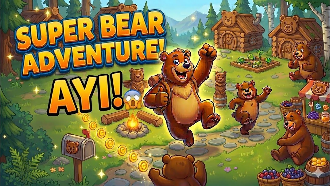 Merhaba arkadaşlar bugün yine süper bear advanture oynuyoruz