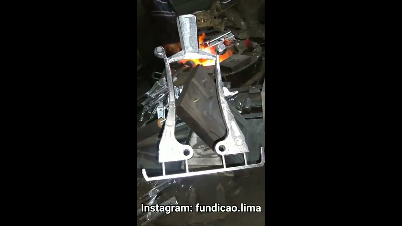 Teste de molde coquilha de fabricar manetes de moto