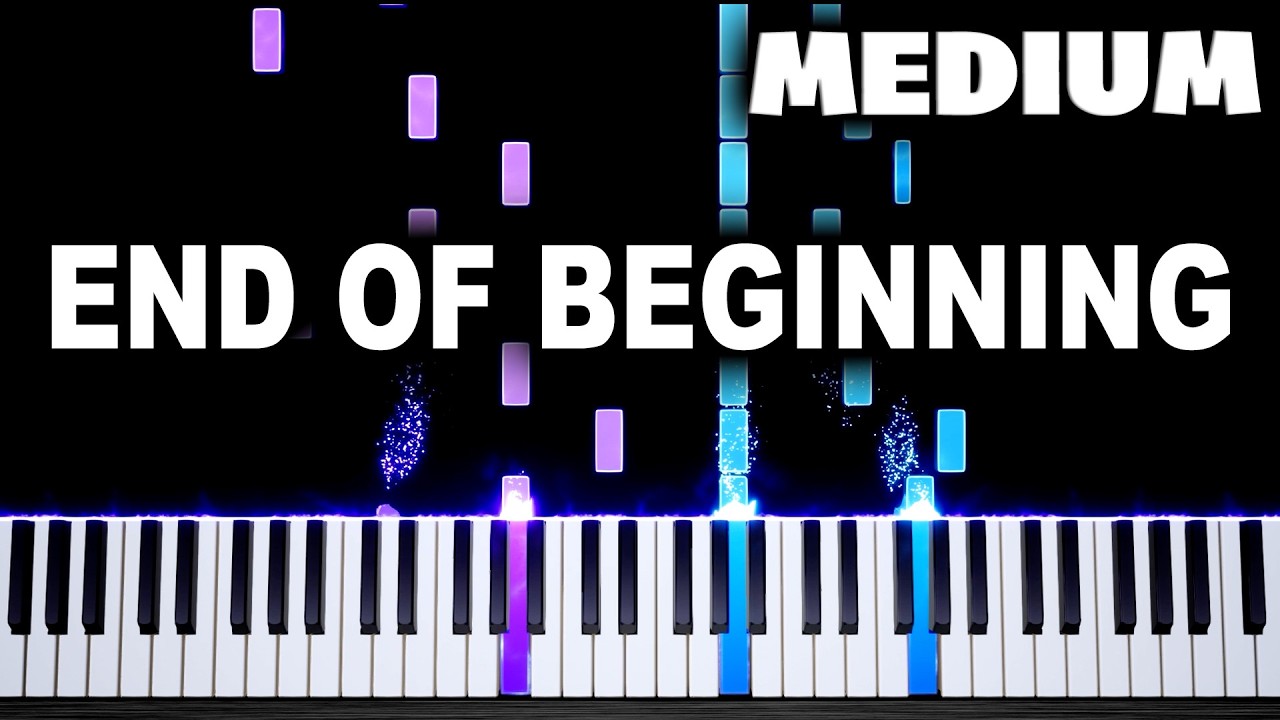 Djo - End Of Beginning - Piano Tutorial (MEDIUM)
