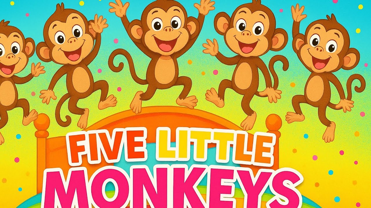 Five little monkeys  | Nursery Rhymes | Little Land Rhymes 