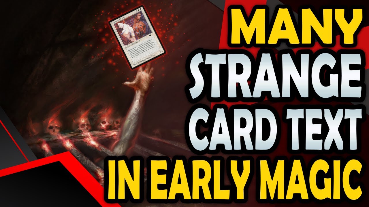 Unknown Side of MtG - Weird Magic Effect Text (From Antiquities and Arabian Nights)