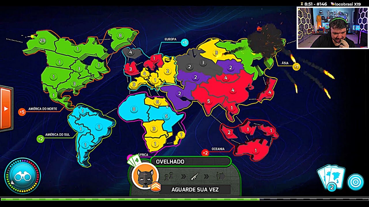 GAULES E A TRIBO JOGANDO WAR BY GROW GAMES (27/02/23) #28