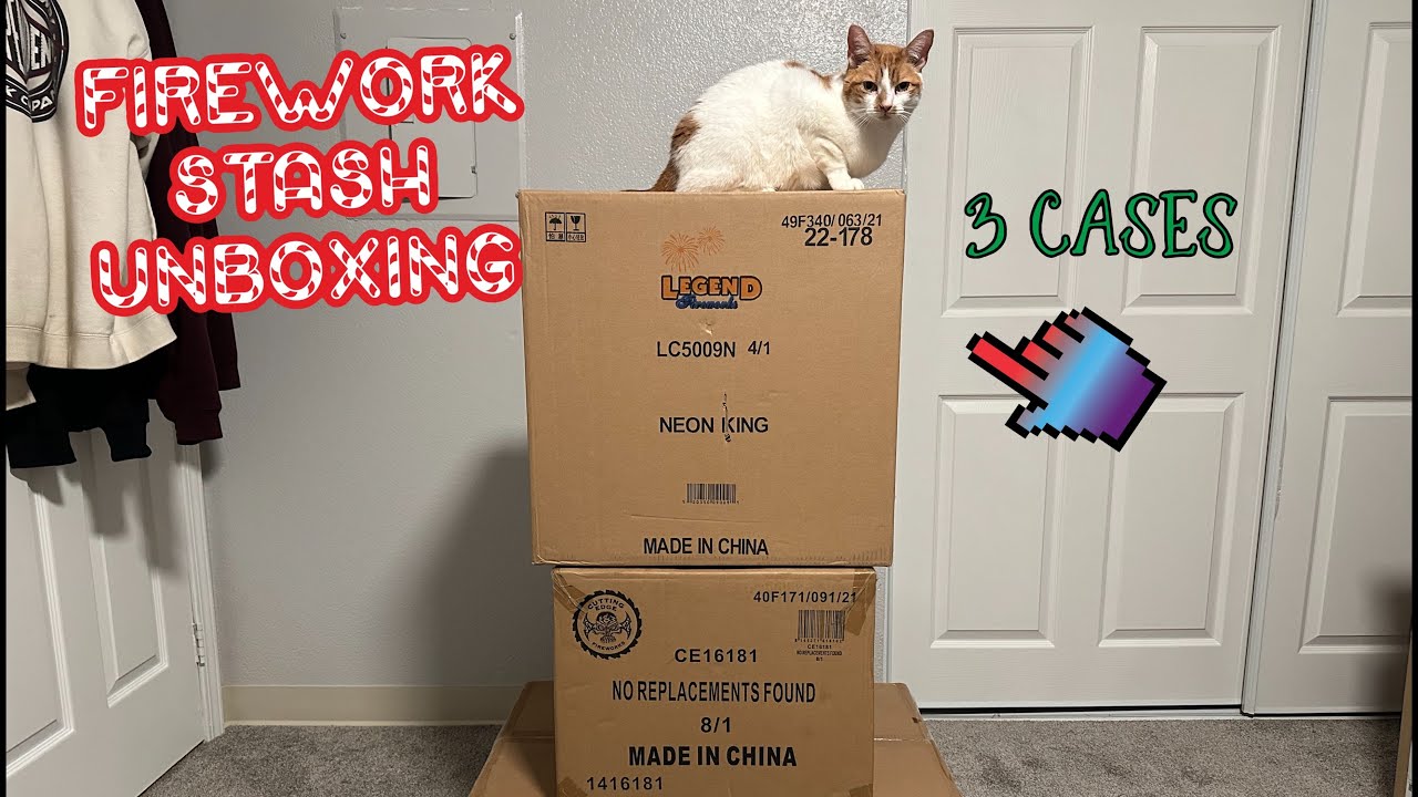 Firework Stash Unboxing for NEW YEARS 2024