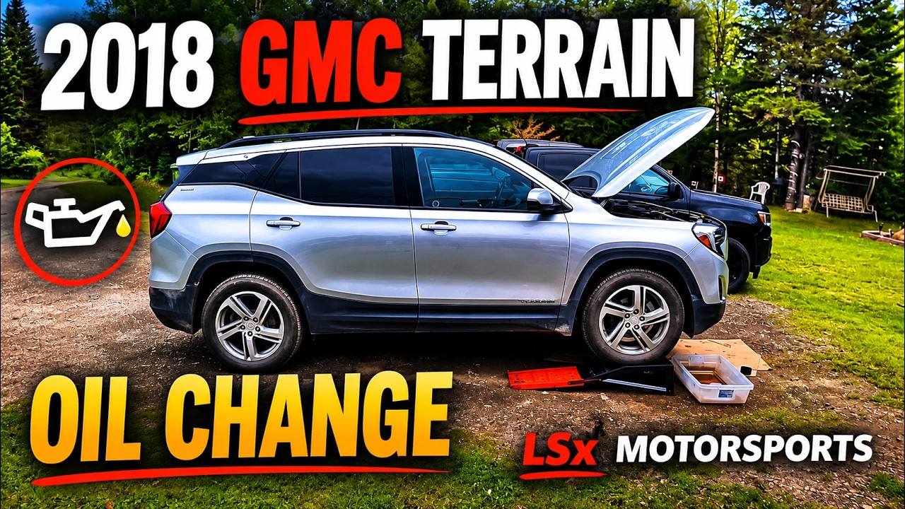 Как заменить масло - Замена масла в GMC Terrain 2018 года - Как заменить масло самостоятельно в д...