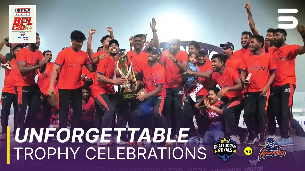 Unforgettable Trophy Celebrations 😍🏆 | Chattogram vs Rajshahi | Match 34 | FINAL | BPL 2026 | M3Z1K