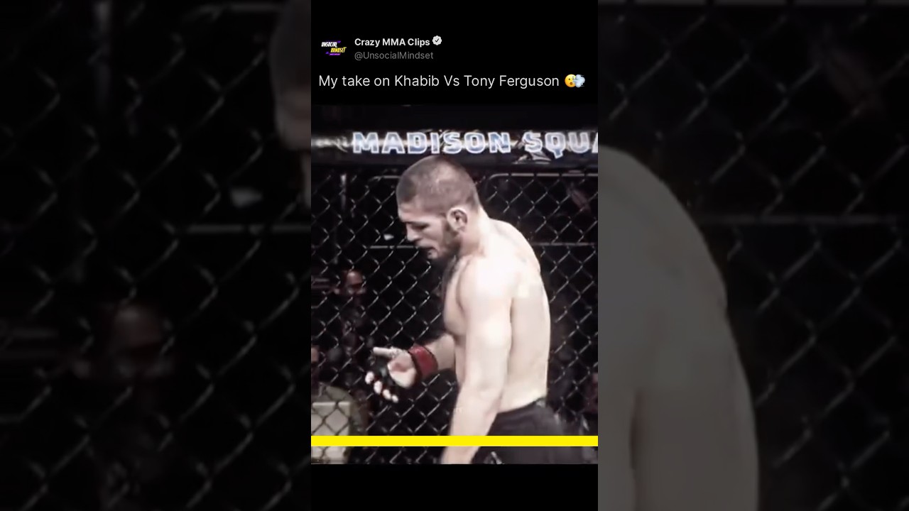Khabib Vs Tony Ferguson!💀 #ufc #mma #unsocialmindset #khabib #tonyferguson